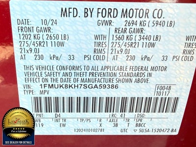 2025 Ford Explorer ST-Line 4WD