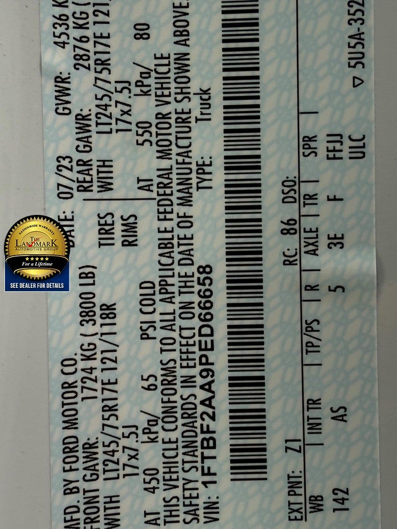 2023 Ford Super Duty F-250 SRW XL 2WD Reg Cab 8' Box