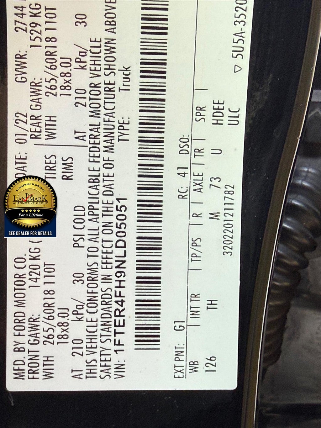 2022 Ford Ranger XLT 4WD SuperCrew 5' Box