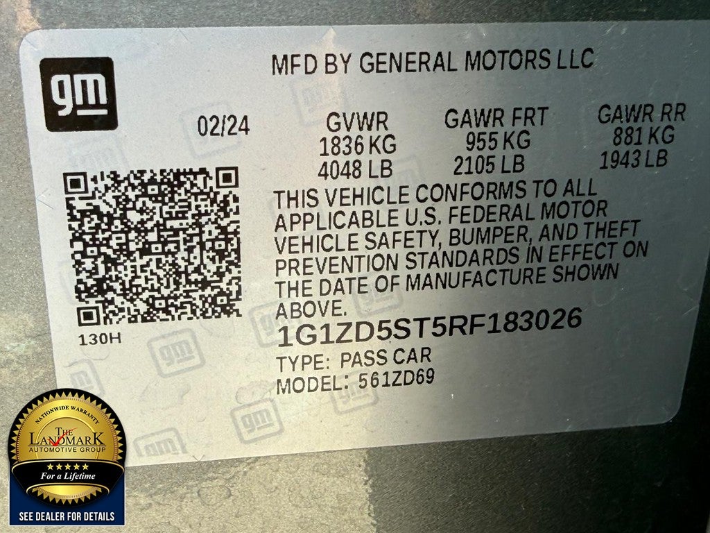 2024 Chevrolet Malibu 4dr Sdn 1LT