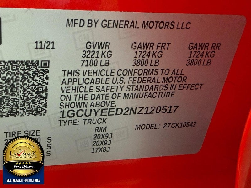 2022 Chevrolet Silverado 1500 LTD 4WD Crew Cab 147" RST