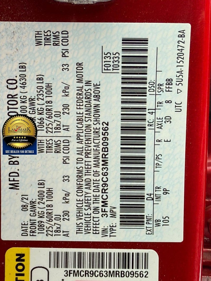 2021 Ford Bronco Sport Outer Banks 4x4