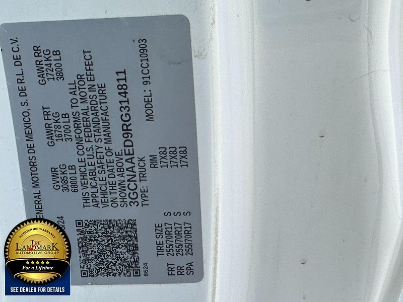 2024 Chevrolet Silverado 1500 2WD Reg Cab 140" Work Truck