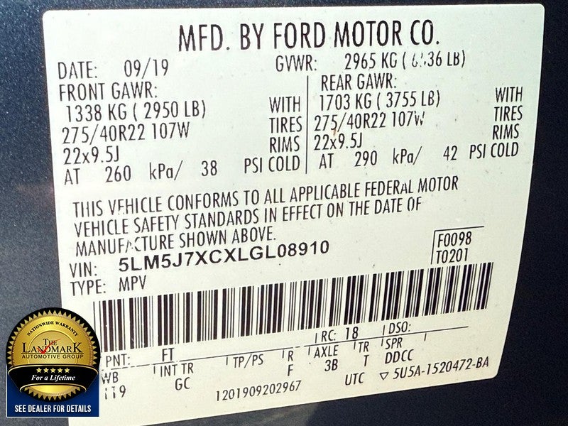 2020 Lincoln Aviator Reserve AWD