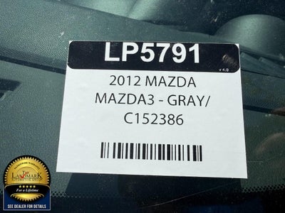 2012 Mazda Mazda3 Sedan 4dr Sdn Auto i Sport