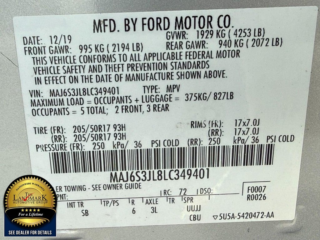 2020 Ford EcoSport SES 4WD
