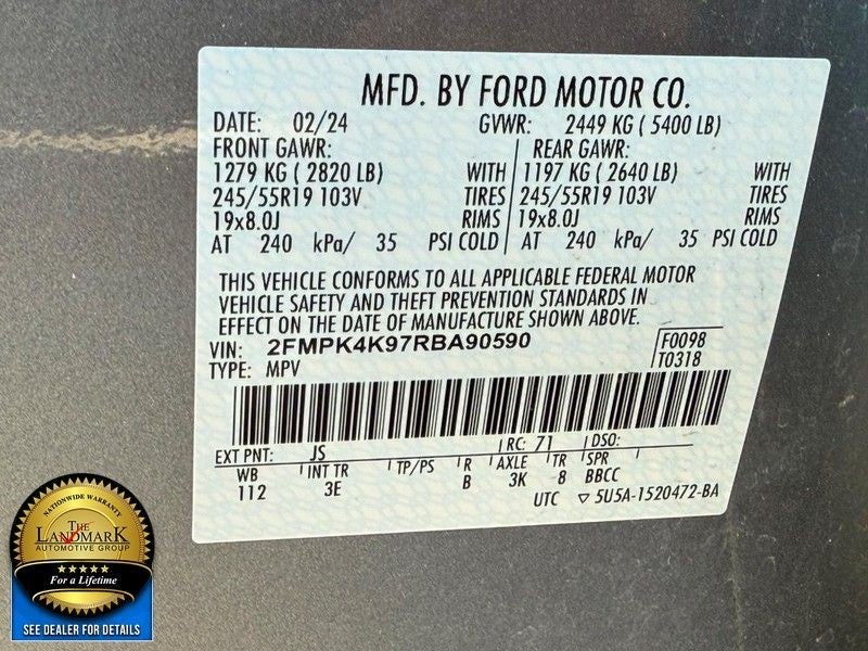 2024 Ford Edge Titanium AWD