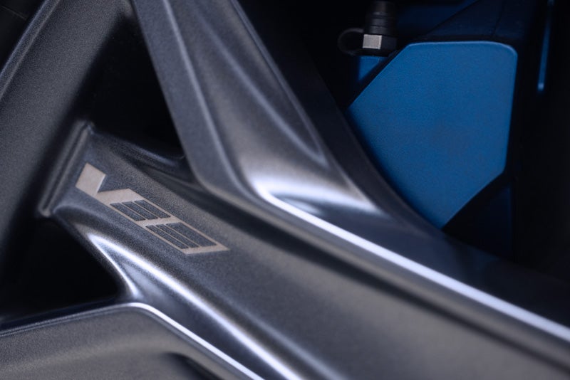 Close-up of the 2026 OPTIQ-V Brembo Performance Front Brakes | Landmark Cadillac in Springfield IL